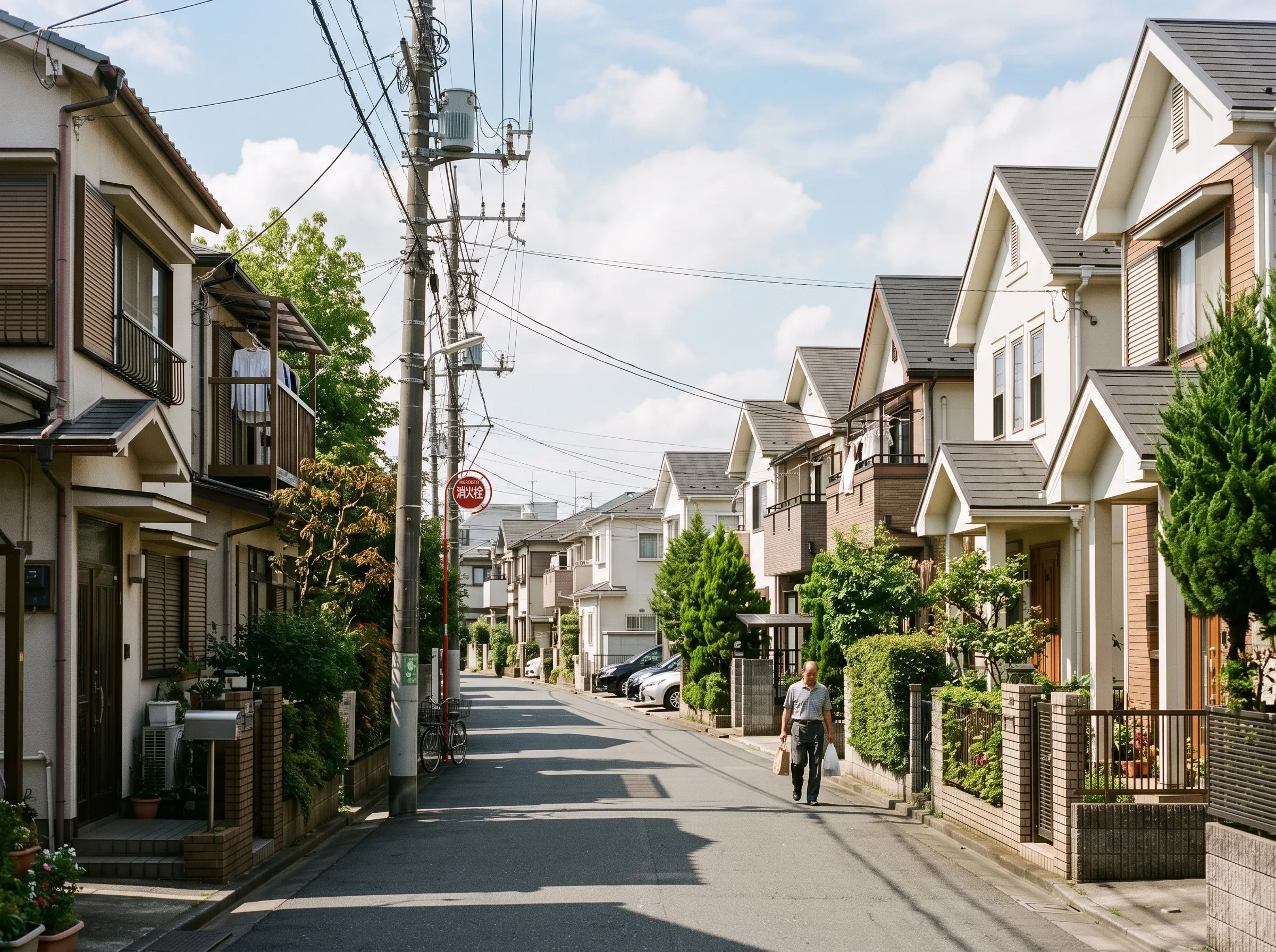 中野区・杉並区の閑静な住宅街の街並み